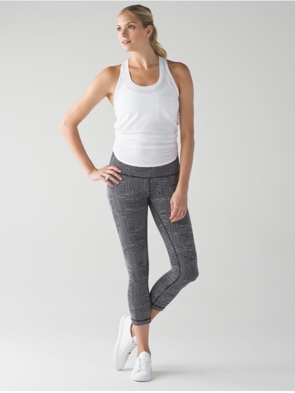 Lululemon Wunder Under Maze Jacquard Crop Legging - Picture 13 of 14